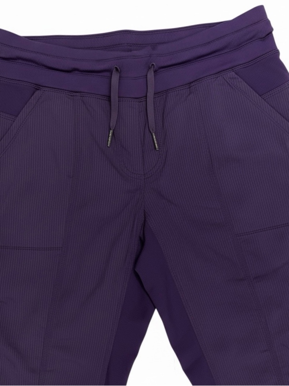 Lululemon Dance Studio Mid Rise Jogger Pants Women 8 Purple 7/8 Gym Athletic